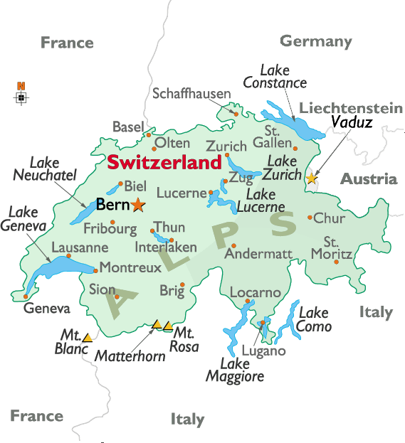 schweiz St. Gallen karte